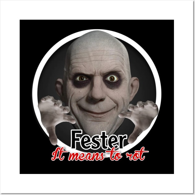 Addams Family - Fester Wall Art by Zbornak Designs